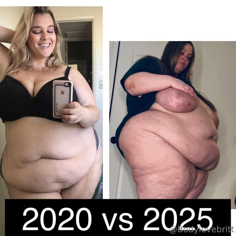 Whoa!!!! 2020 versus 2025!!! I doubled in size!!