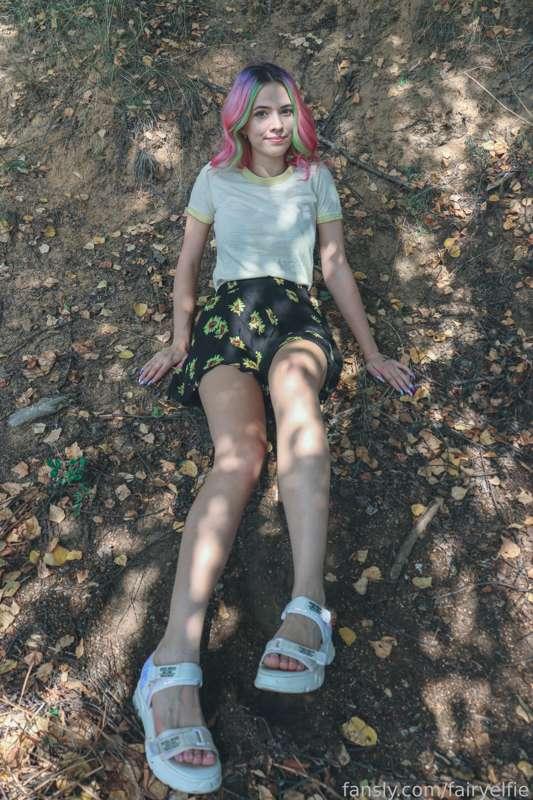 Full set available now &lt;3 


#fyp #sandals #thongs #tits #boobs #ass #booty #butt #pinkhair #egirl