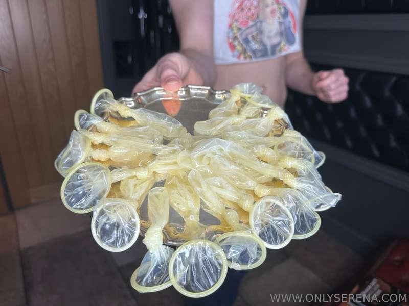 Filthy sub was made to guzzle down 19 prepared condoms full ..
