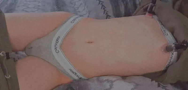 Hi Daddy 💗 

I'm a little hungover today from last nights party. I hope you don't mind me staying in bed all day. Maybe you can join me so we can cuddle for a while. 🥰 

I've started experimenting with nipple play this week. I bought myself 2 nipple suction devices and putting vacuum on my nipples turns me on so much, so much that I instantly start leaking in my cage! 😳 

Also my Daddy extended my lock again, he really didn't want me unlocked yet and I also still had to add some hours from subscriptions. There are now 7 days remaining before my chastity unlocks and I will continue adding 24 hours for every $20 tipped.. 😳