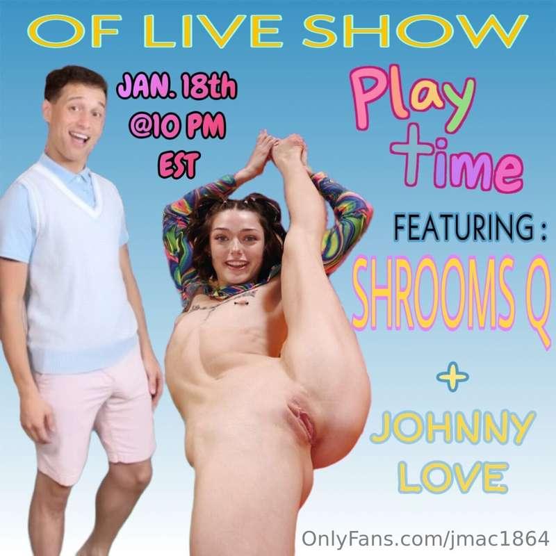 👀 Tonight! @ 10 PM EST 1/18/2025 @shrooms_q is going live wi..