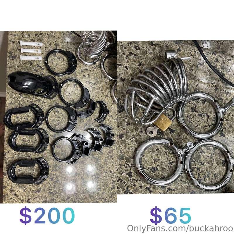 I am selling these 2 chastity cages that I do not use anymor..