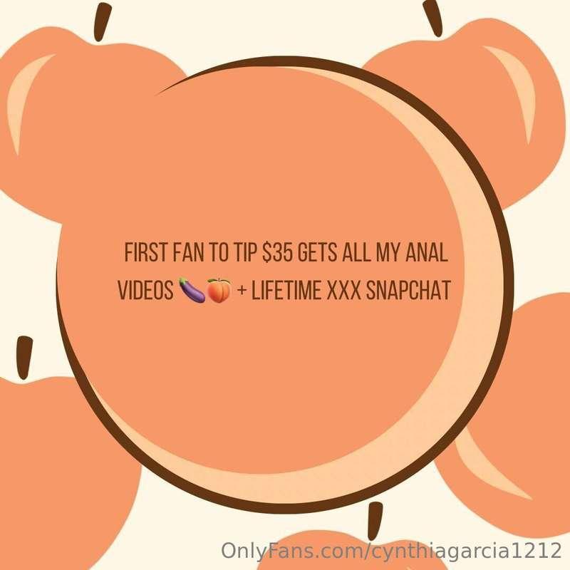 FIRST FAN TO TIP $35 GETS ALL MY ANAL VIDEOS 🍆🍑 + LIFETIME X..
