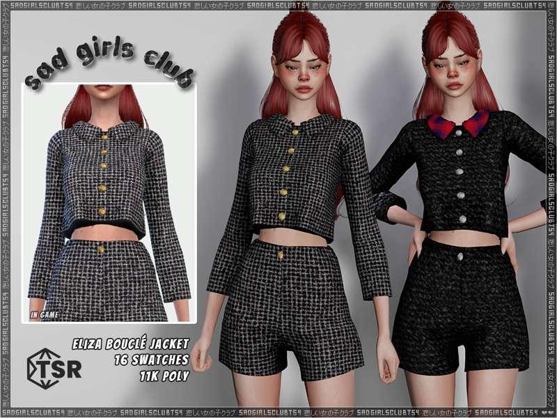 Eliza bouclé outfit