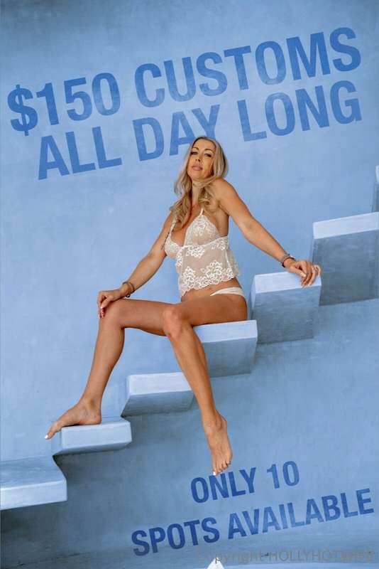 Get a 3min custom video right now! 😈 Solo customs are $150 a..