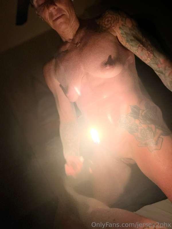 Dropped candle wax on each other 🔥 