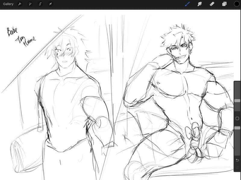 NSFW WIP : Kirishima’s birthday Present 