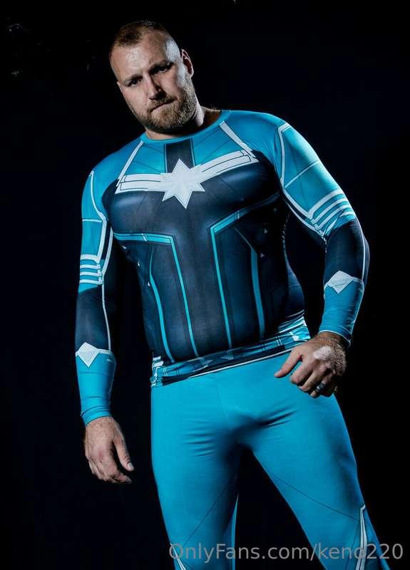 More of my Superhero spandex bear, watch out I'm gonna be jo..
