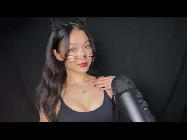 ASMR Kitty Whispers Your Name & Helps You Relax w/ Requested Triggers 🐈‍⬛