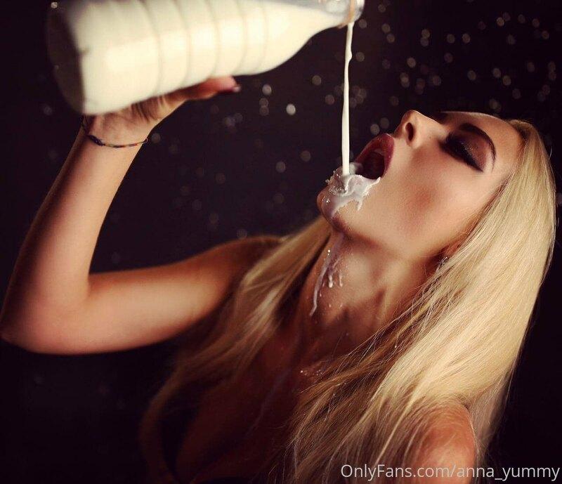 I drink this milk and imagine in my head it's your cream !I ..
