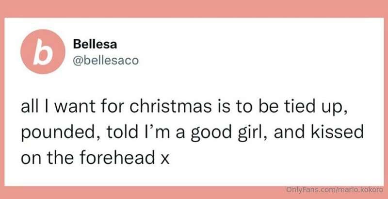 Merry Christmas you filthy animals ❤️💦 💚