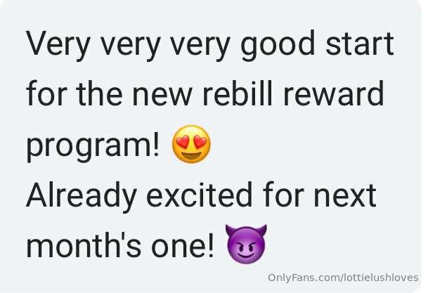 Some people have started to receive their Rebill Reward vide..