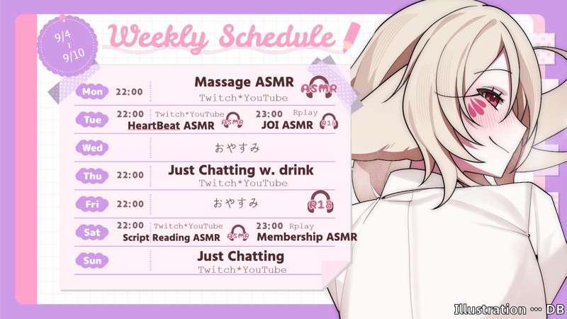 This Week Schedule!!