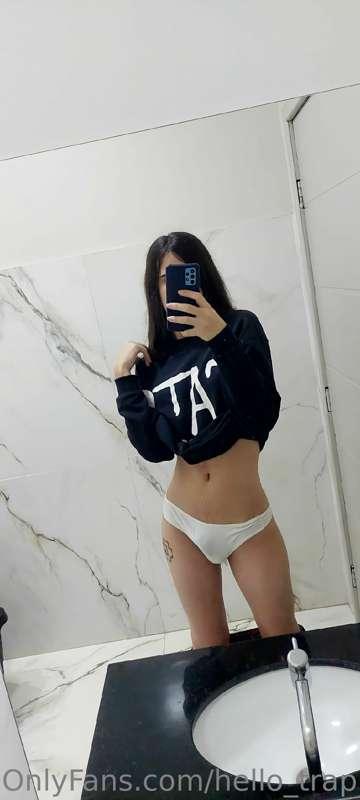 Lewd bathroom