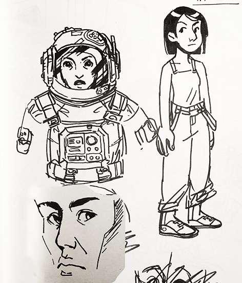 Sketchbook - character scribbles