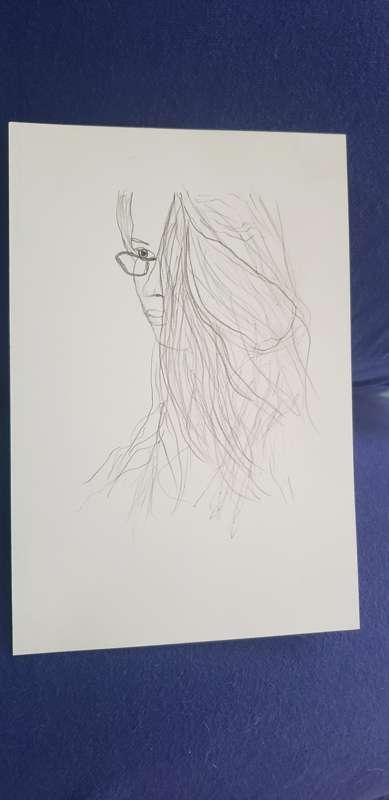 Self portrait drawing