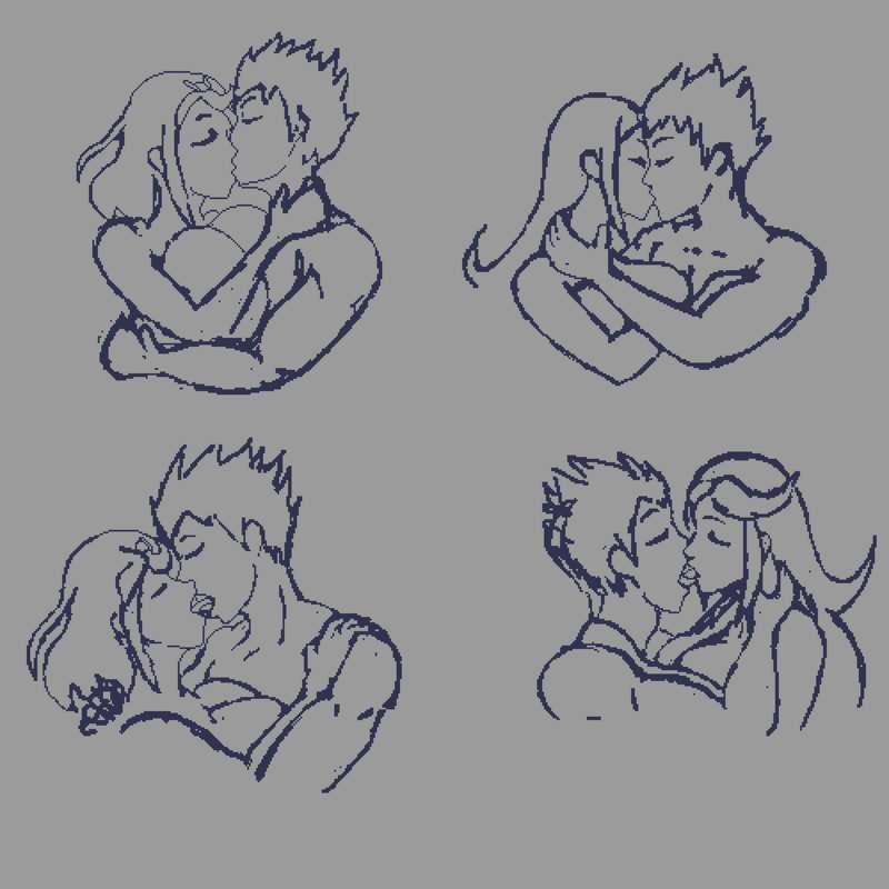 Pyra Mythra kissing practice