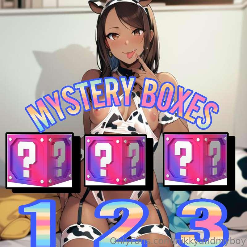 🎁 MYSTERY BOX GAME 🎁
 Each of these boxes contain a special ..