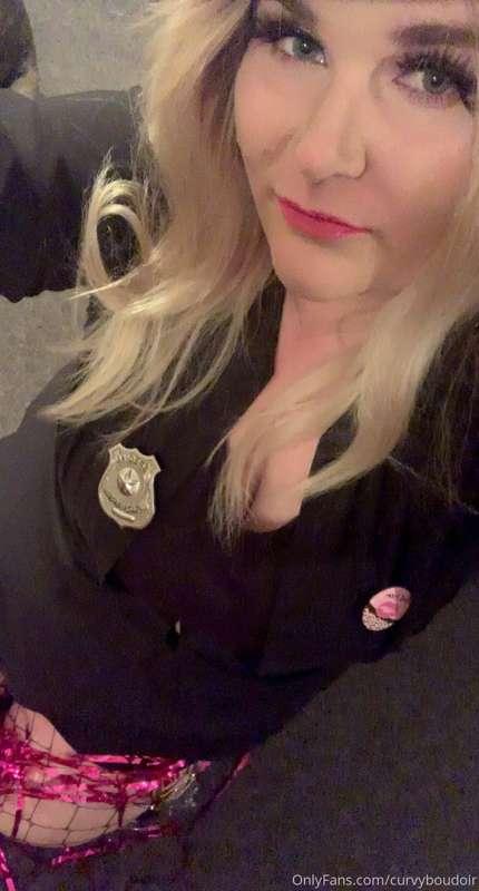 Dressed up to be a cop stripper for a hens party on the week..