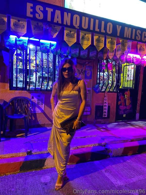  I'm taking out a Prada dress around the colombian hoods LOL..