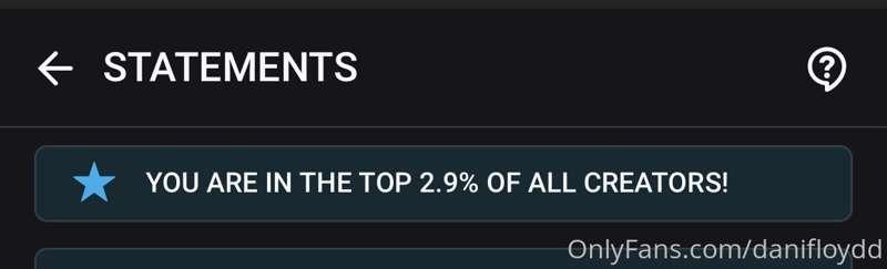 I’m finally in the top 2.9% of all creators on my paid page!..