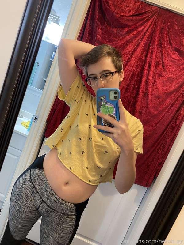 OOTD. Gotta be careful when I raise my arms too much with th..