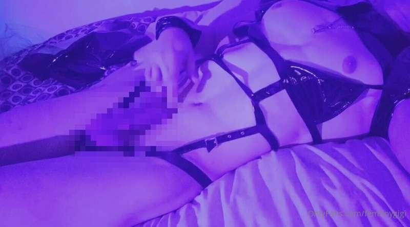 Horny cyber bunny femboy touches himself