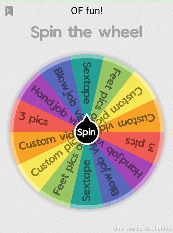 Who wants to spin the wheel today? The special offer today i..