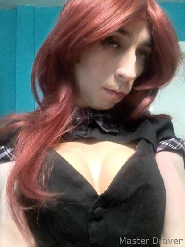 Happy Femboy Friday! You like this red hair on me?