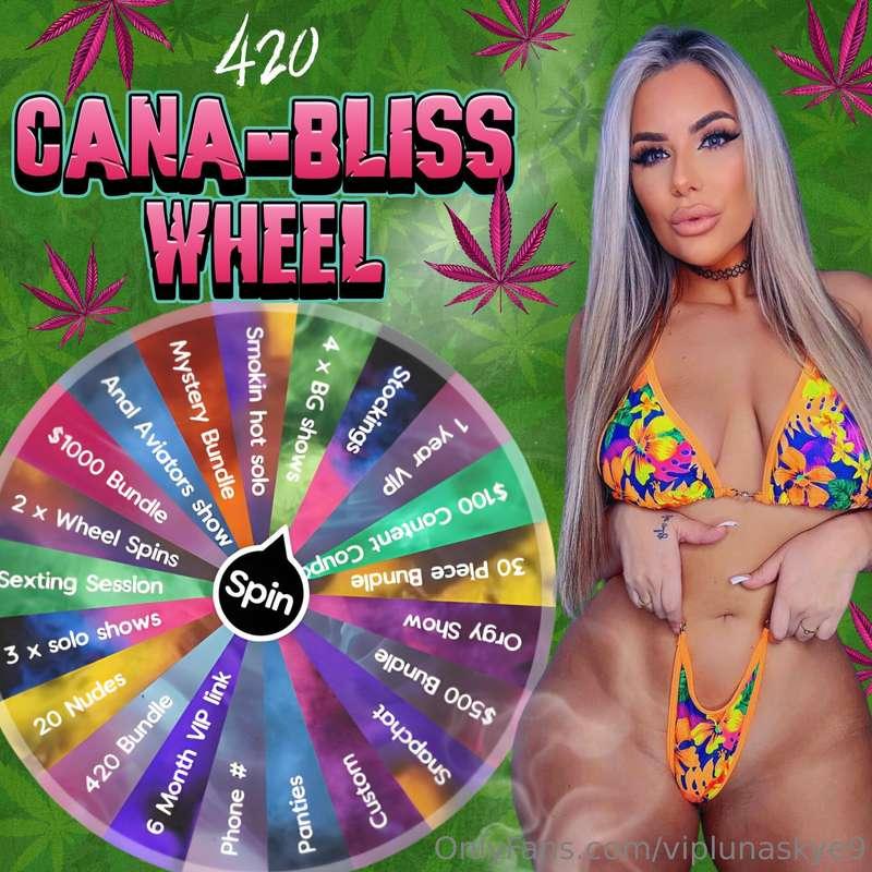 # IT'S ALMOST 420 BABY!! 🍃

Tip $7 to spin my wheel!! 😍
𝙀𝙫𝙚𝙧..