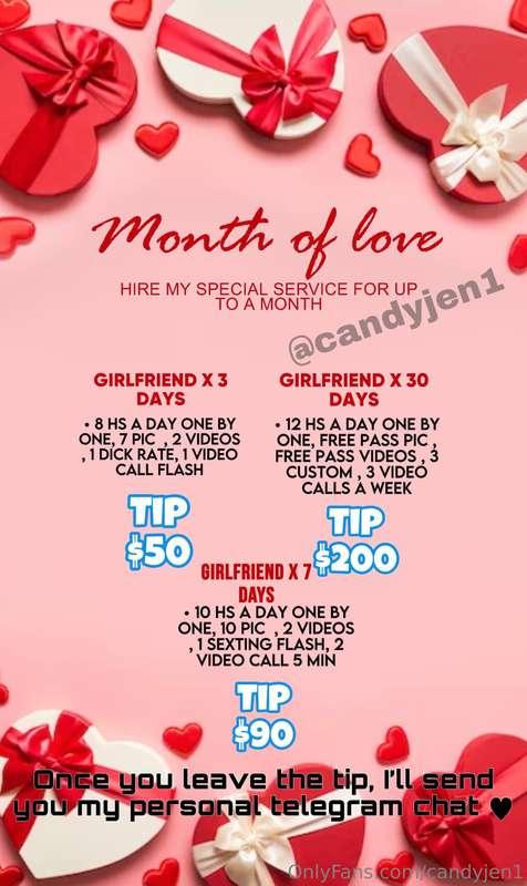 ***💗💘❤️‍🔥 THE MONTH OF LOVE HAS ARRIVED ❤️‍🔥💘💗***
And as few..