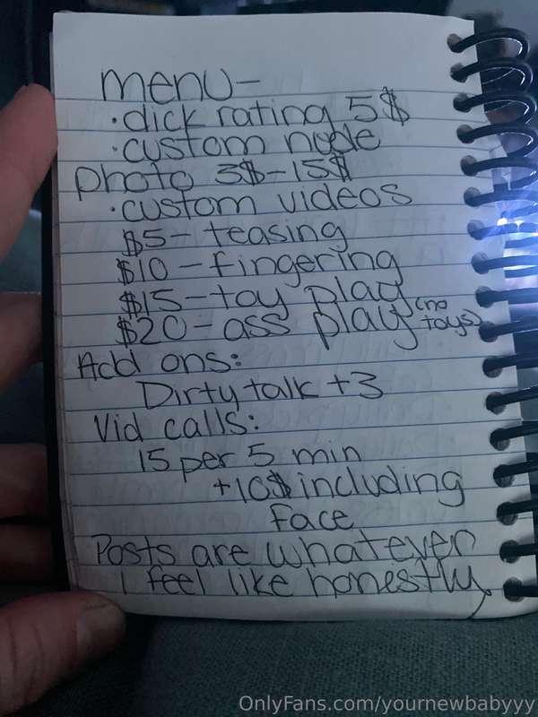 Made a quick lil custom menu, nothing crazy! Soon enough I w..