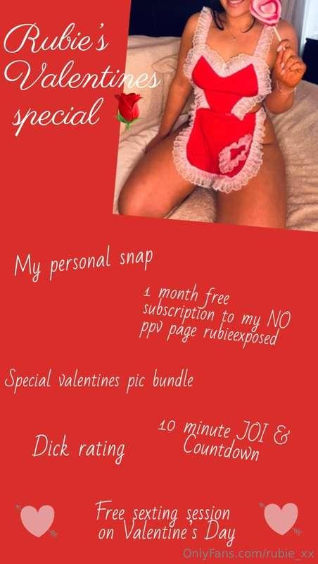 Valentine’s Day special 🌹❤️

Just tip this post $40 to recei..