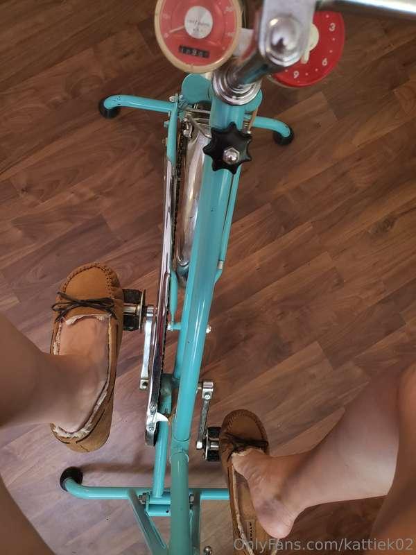 Still love riding my stationary bike! Maybe someday I'll hav..