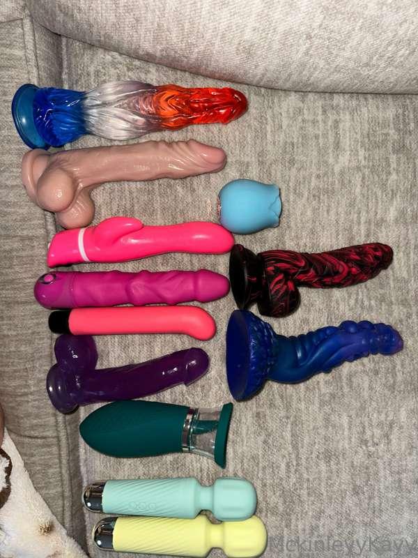 Someone asked for a picture of my toys ( this is only half l..