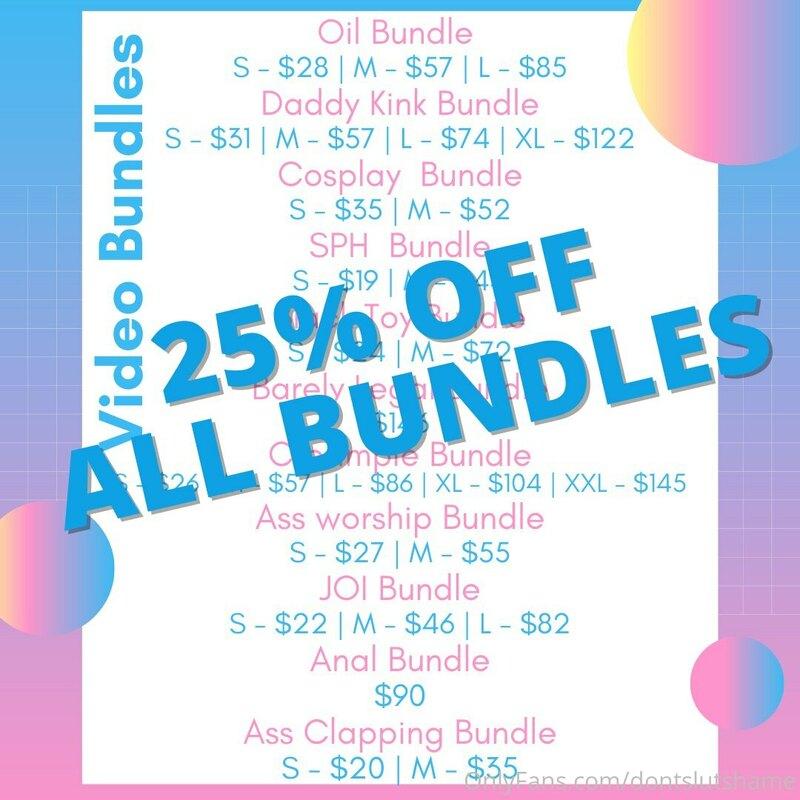? 25% off all bundles until the end of the month ?

✨PLEASE ..