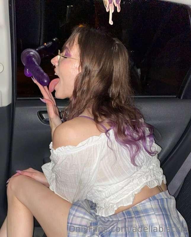 yum, car window dildo