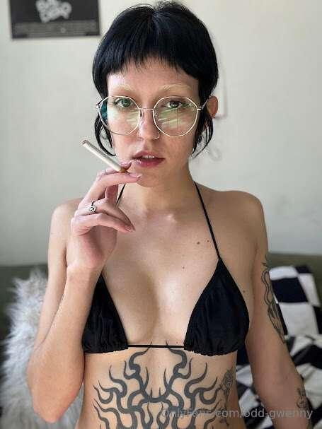 bikini straps, cig between my lips… wanna taste both?