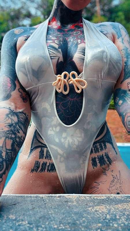 So I did not realize this swimsuit becomes see through when ..