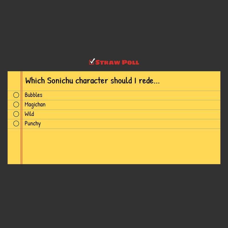 Sonichu Redesign poll