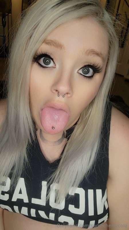 Did you see my mouth full of cup last night? The video is pi..
