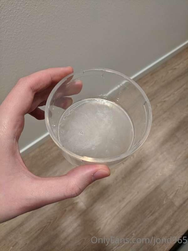 Here's how much I cum in a single load 💦