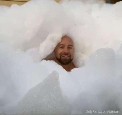 My dick and I are having a hot tub foam party. I'll share mo..