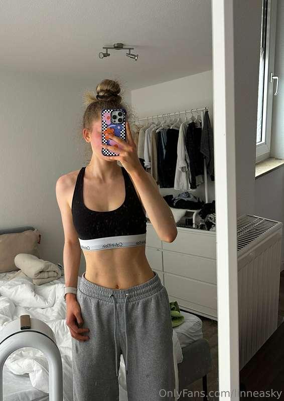 sweaty after my morning workout 💦