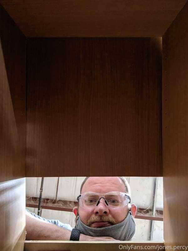 Having some fun at work.