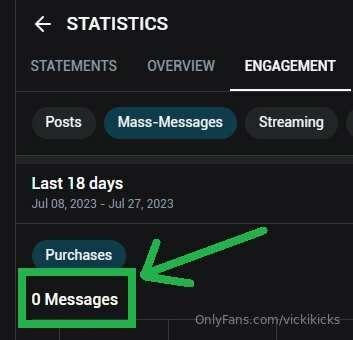 I never sent a mass message. I go to your profile, read your..