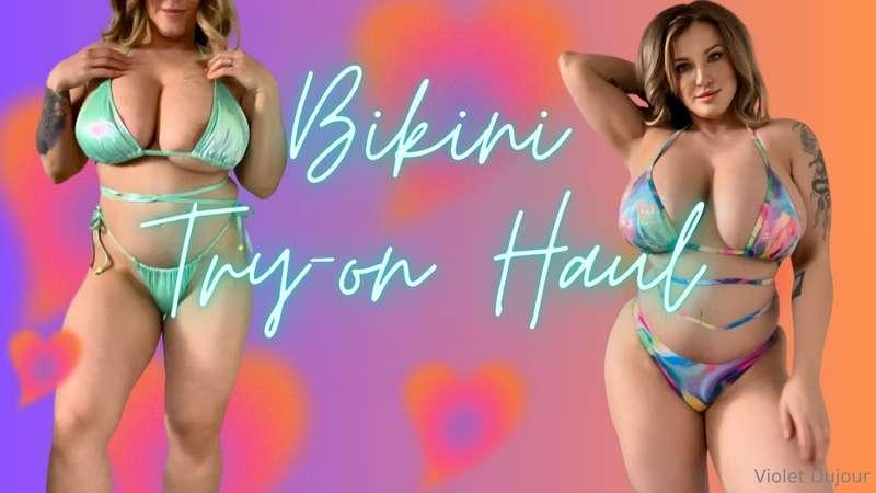 ✨NEW✨UNCENSORED Bikini Try-on Haul. I get a little silly/nau..