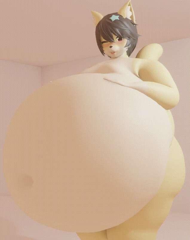 Bloated Belly Push Idle Animation [Mini]
