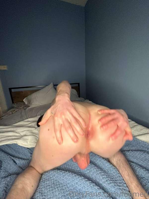Fat Cock Stroking🍆💦 Legs Spread until I shoot a huge messy l..
