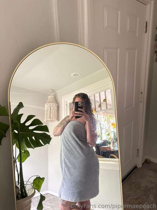 After showering 💦🥺